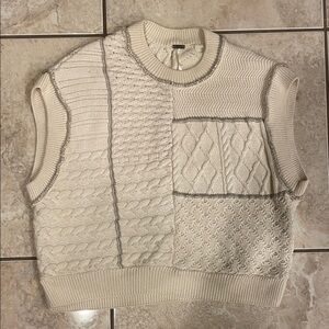 Free People Take The Plunge Sweater Vest